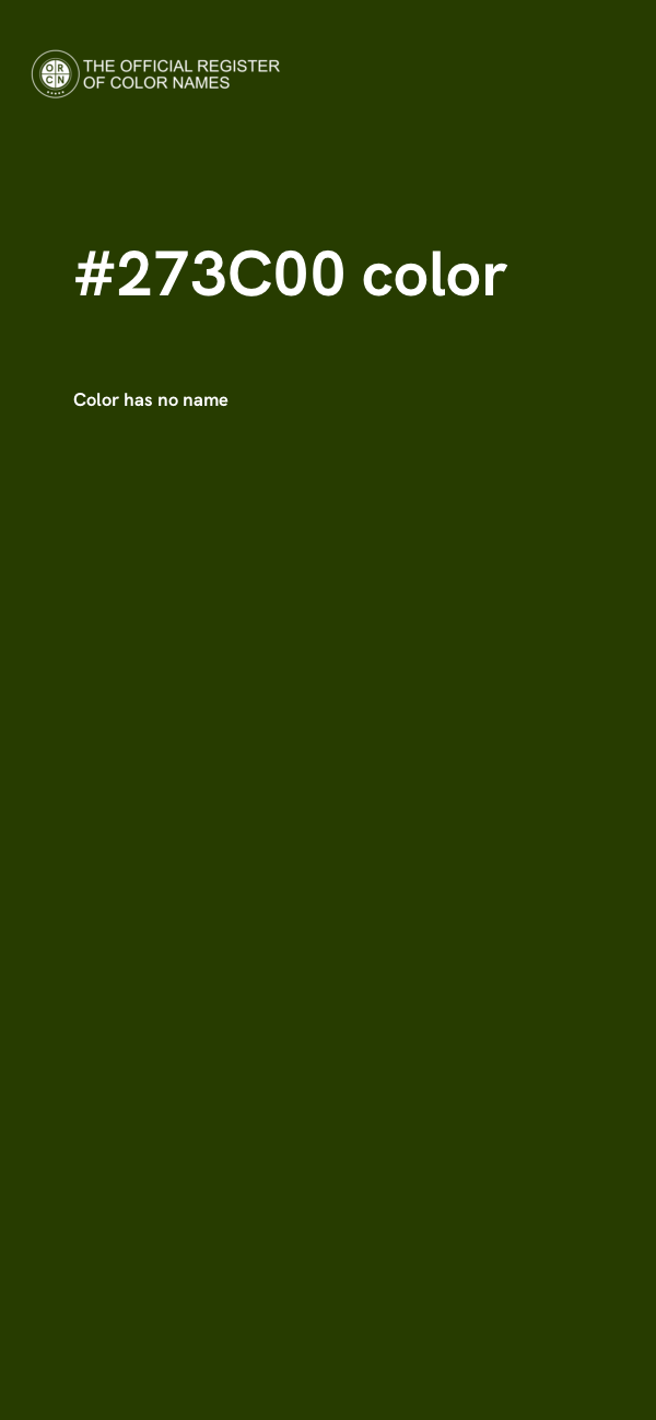 #273C00 color image