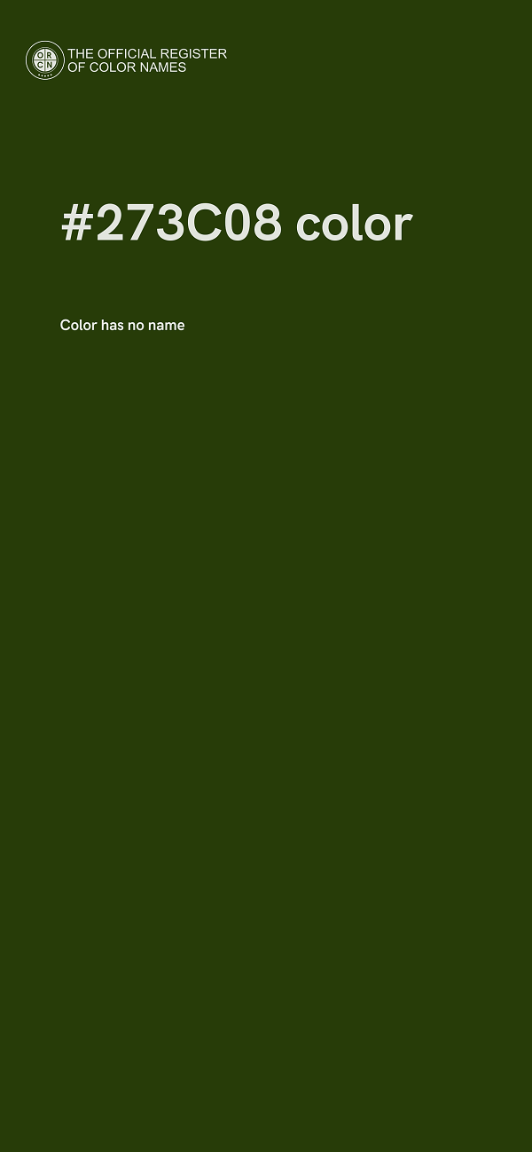 #273C08 color image