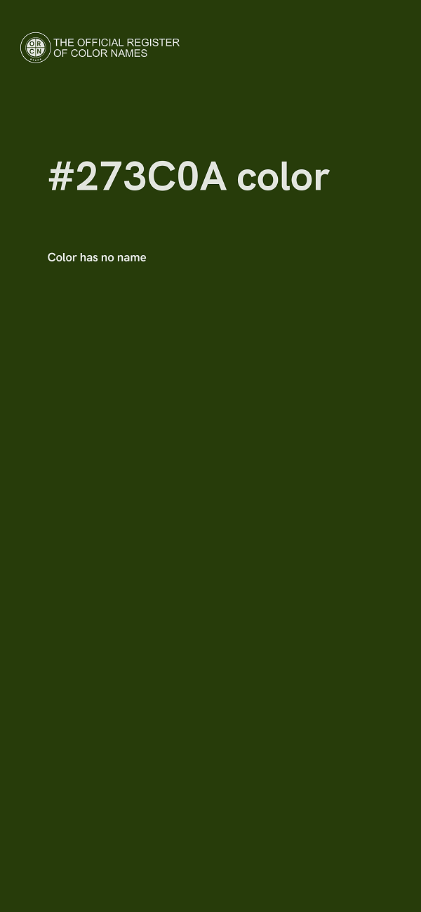 #273C0A color image