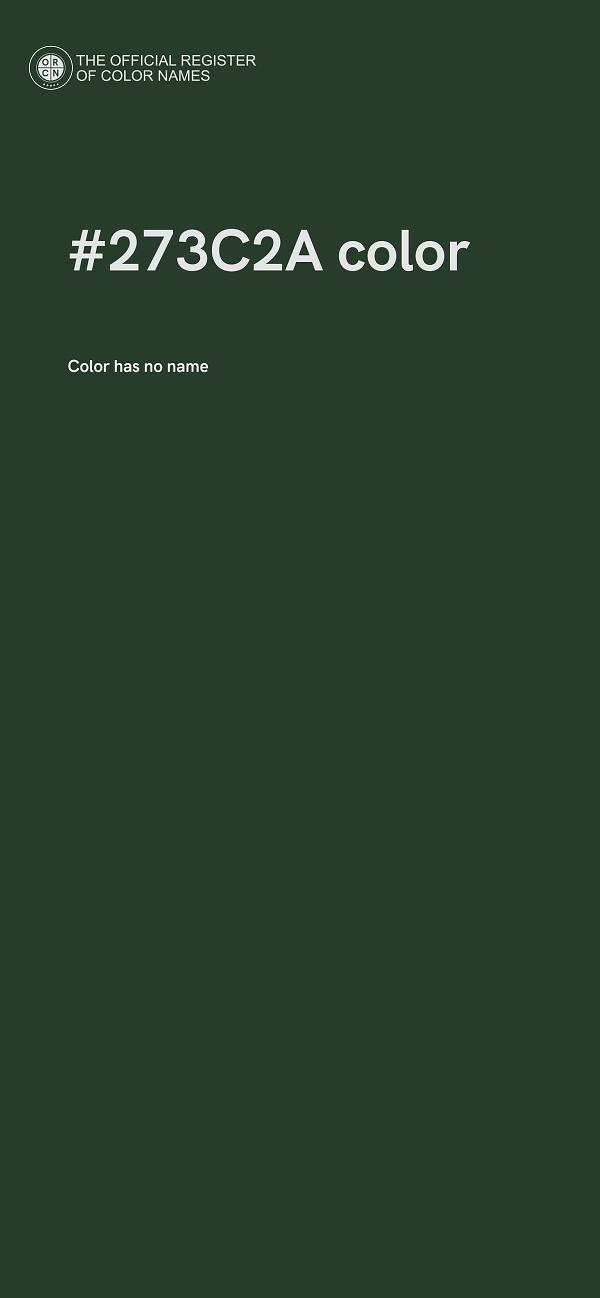 #273C2A color image