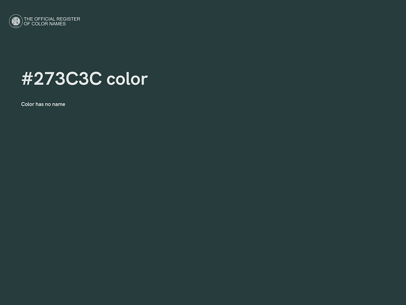 #273C3C color image