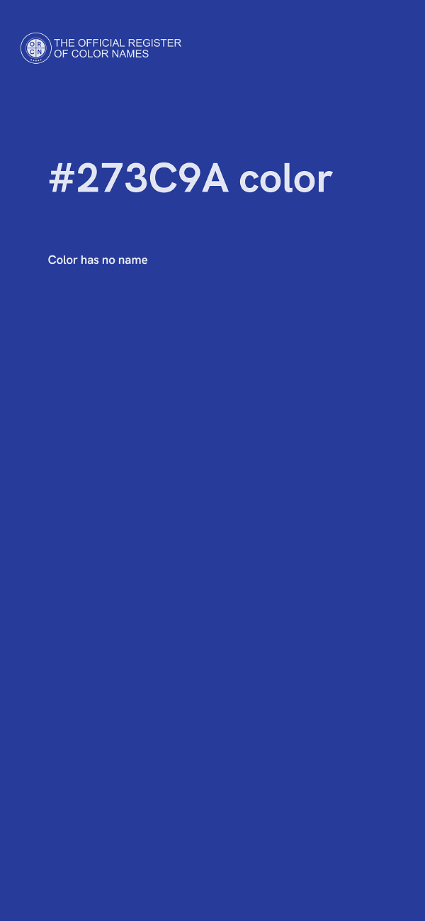 #273C9A color image