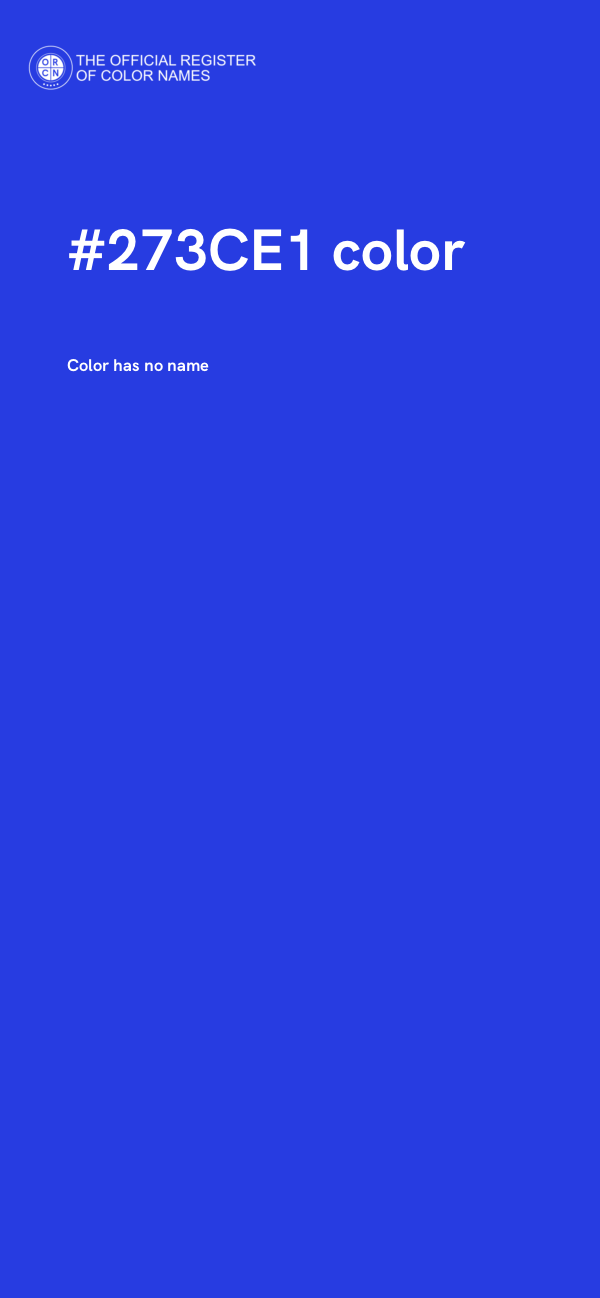 #273CE1 color image