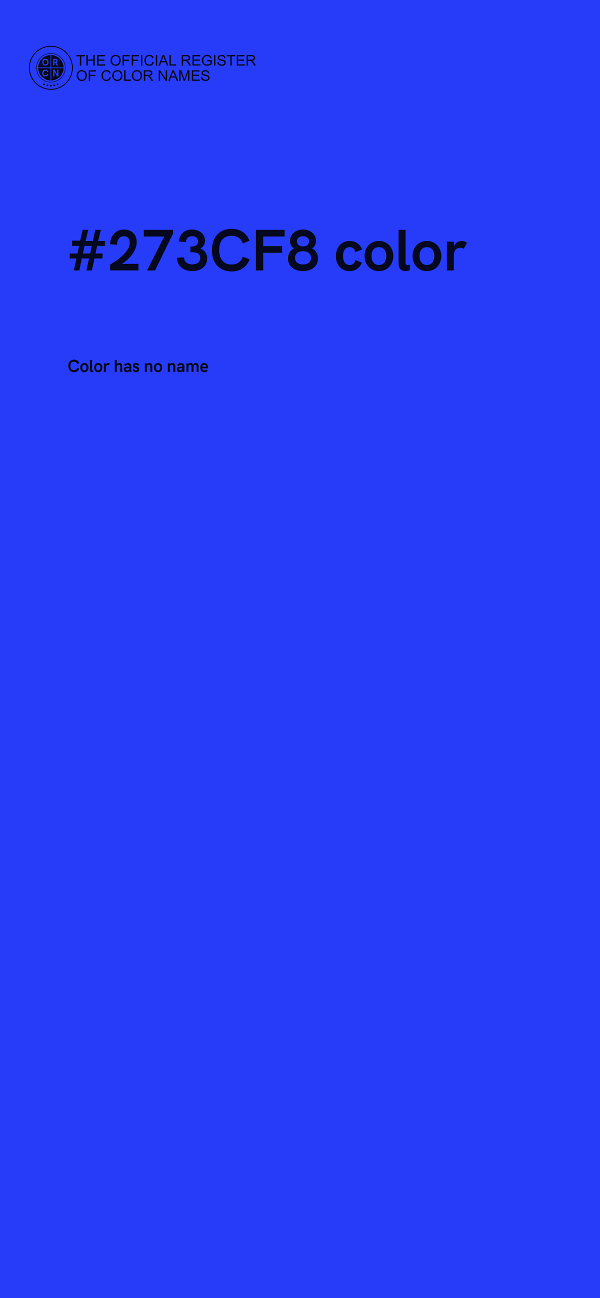 #273CF8 color image