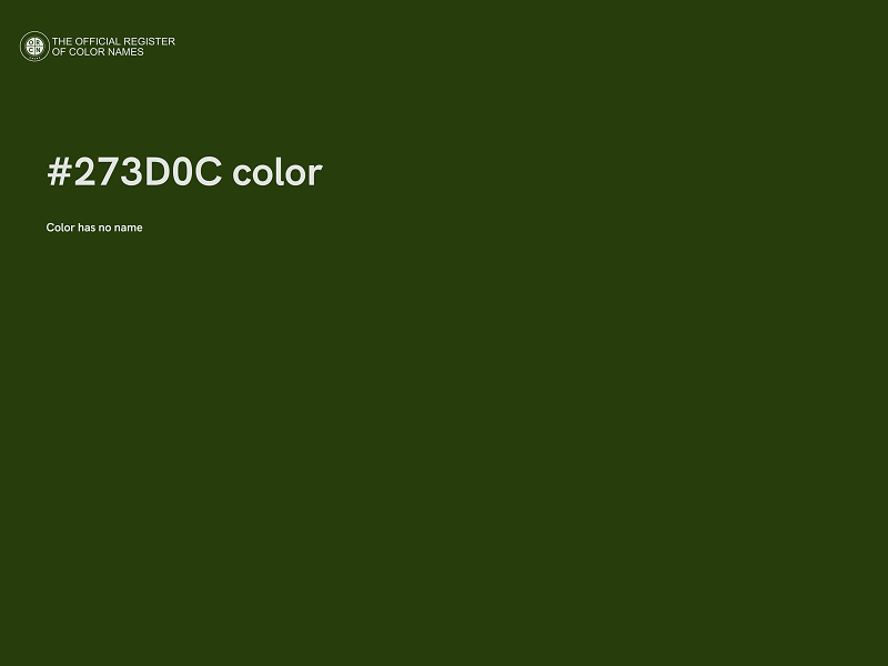 #273D0C color image