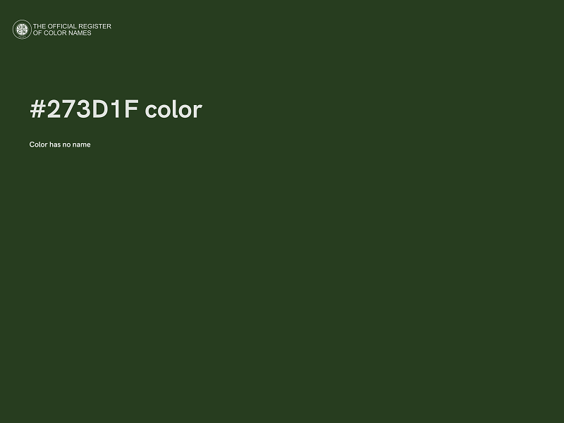 #273D1F color image