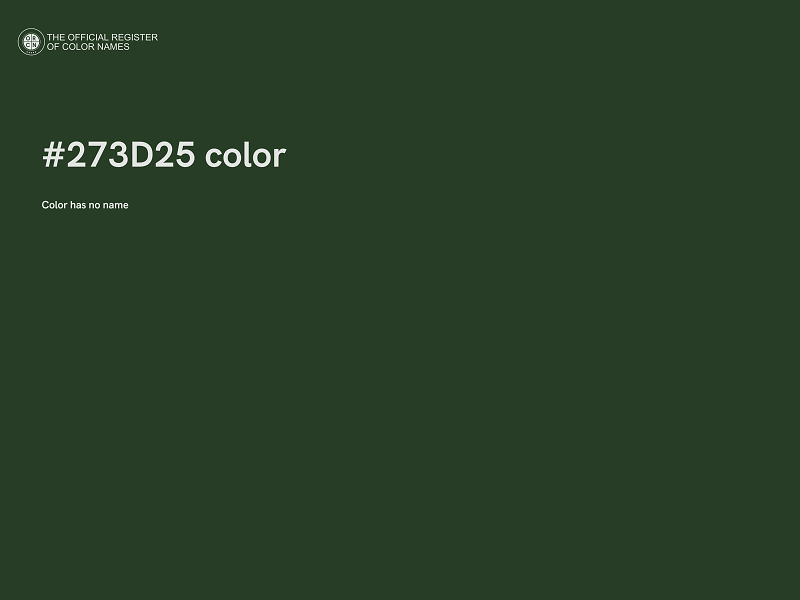 #273D25 color image