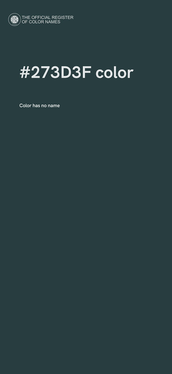 #273D3F color image