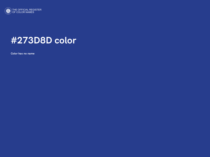 #273D8D color image