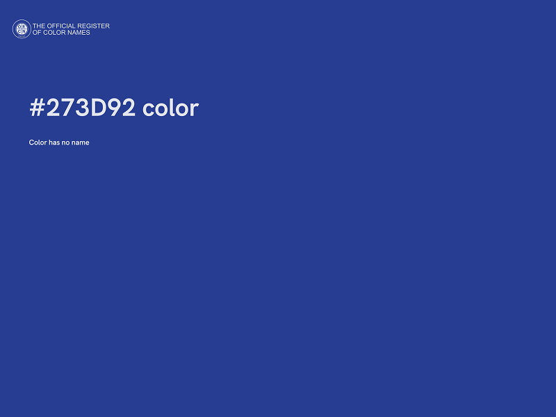 #273D92 color image