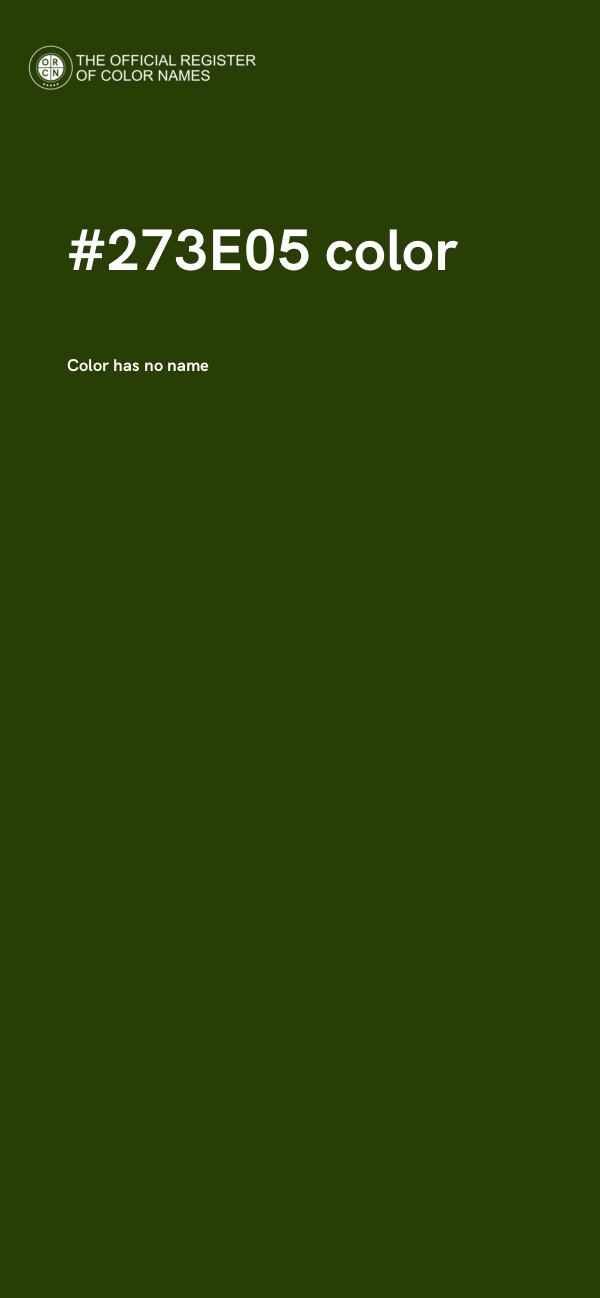 #273E05 color image