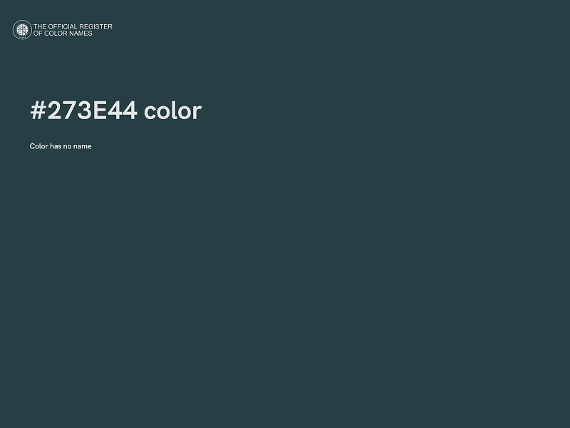 #273E44 color image