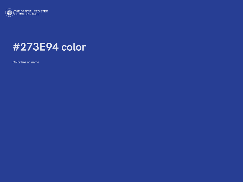 #273E94 color image