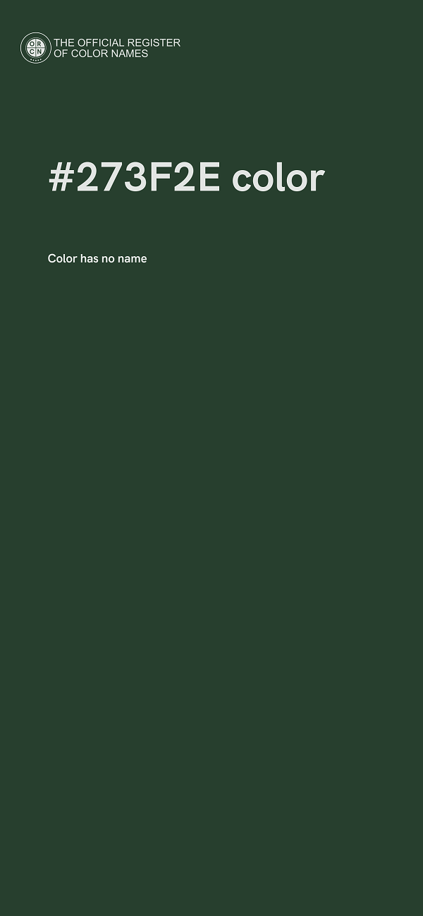 #273F2E color image
