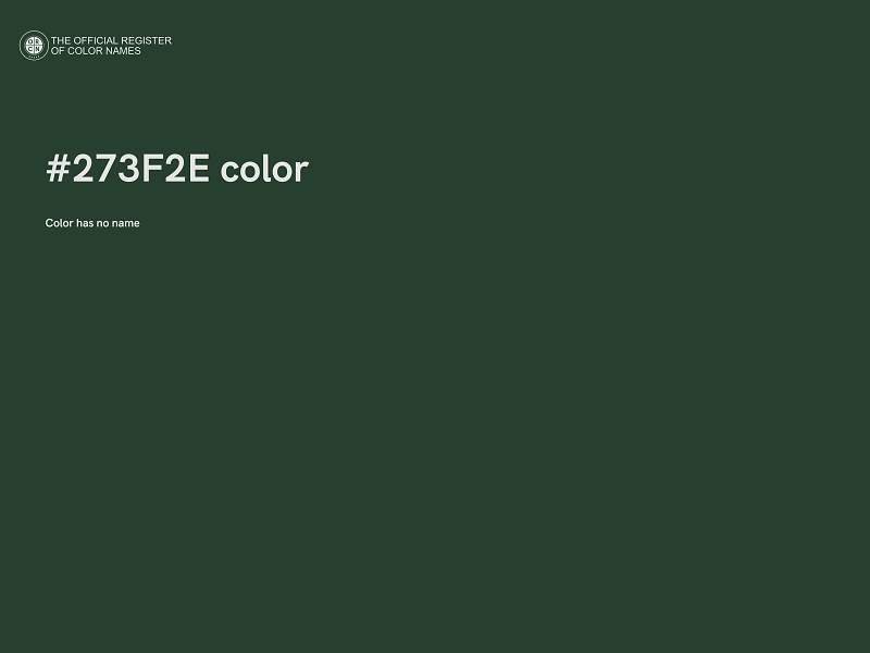 #273F2E color image