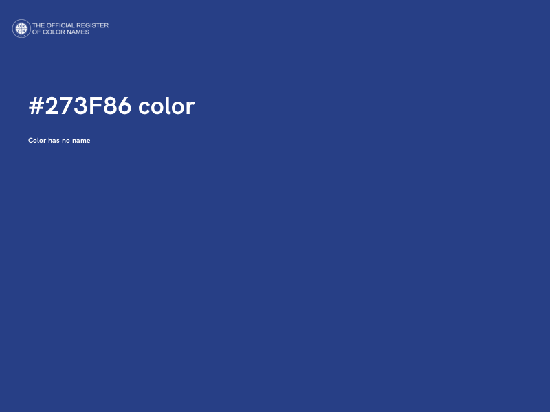 #273F86 color image
