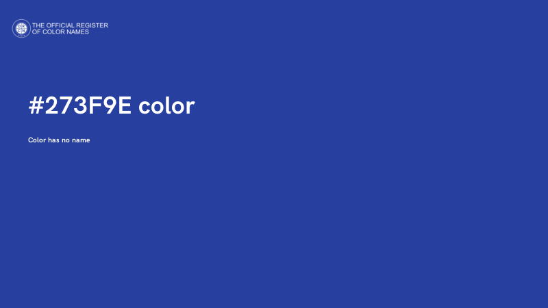 #273F9E color image