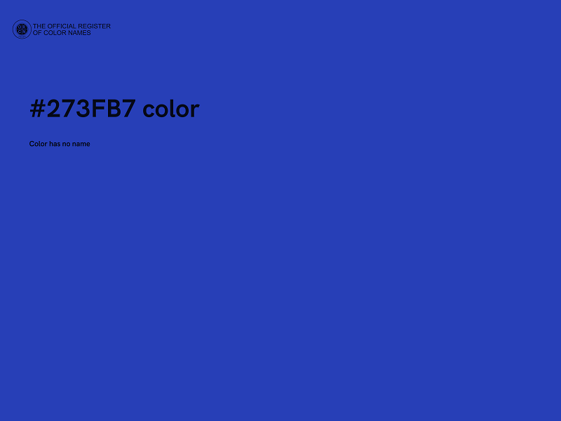 #273FB7 color image