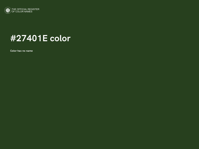 #27401E color image