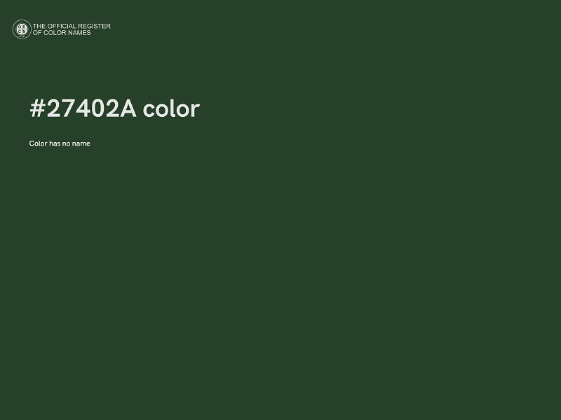 #27402A color image