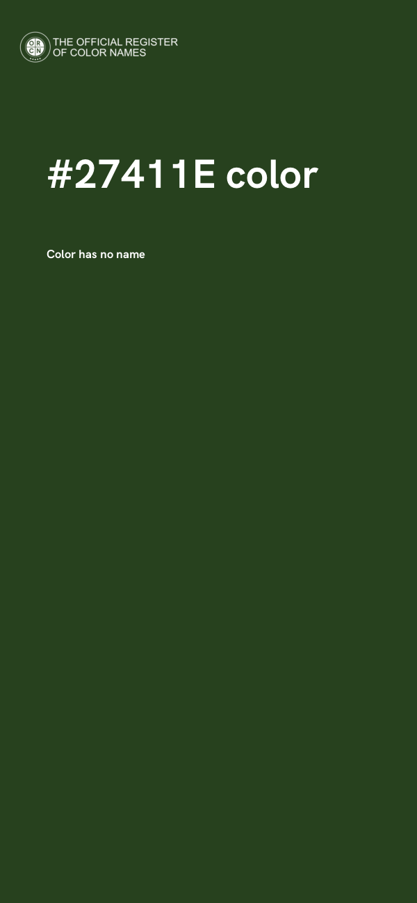 #27411E color image