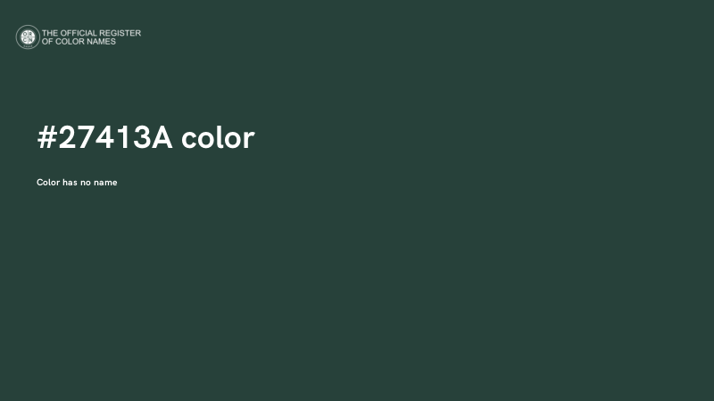#27413A color image