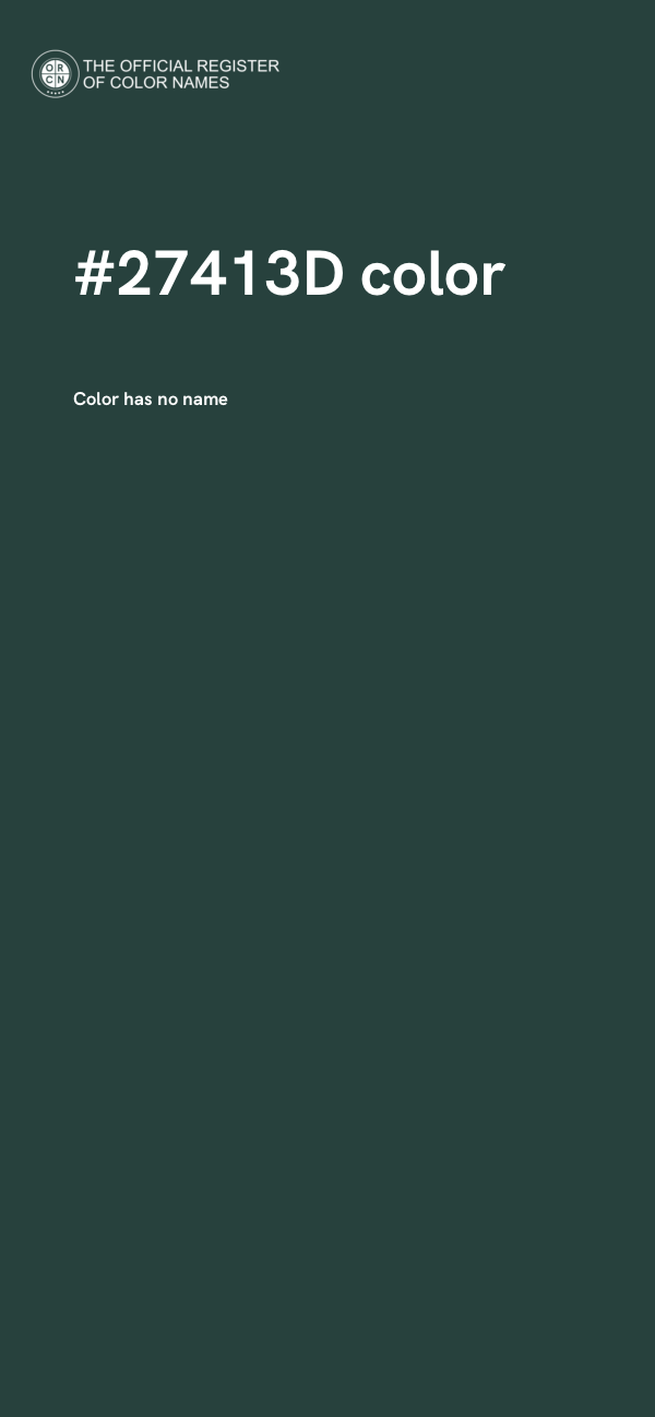 #27413D color image