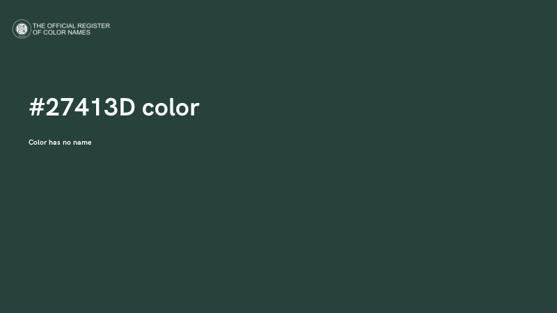 #27413D color image