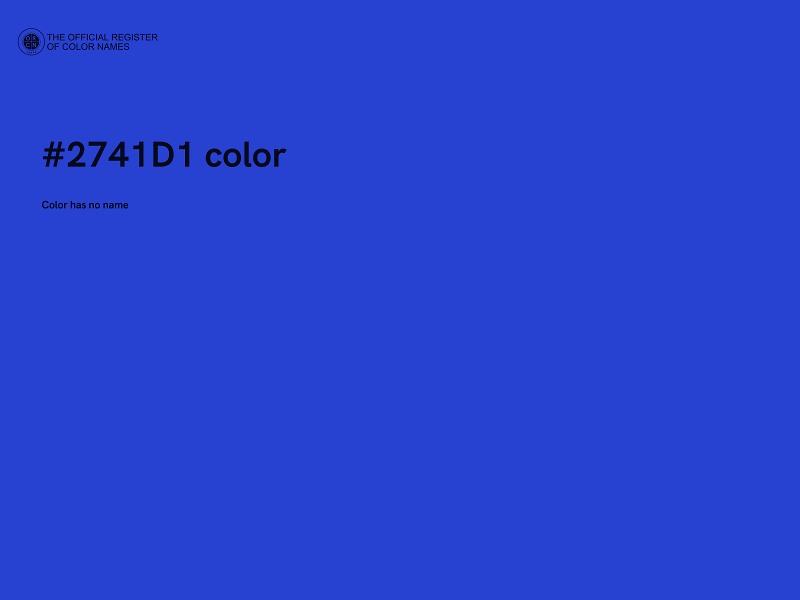 #2741D1 color image