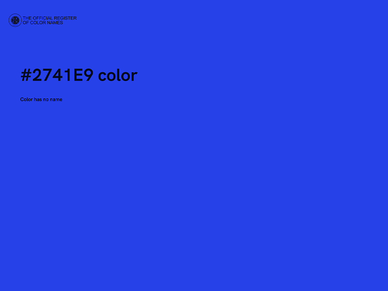 #2741E9 color image