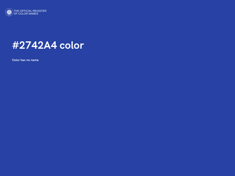 #2742A4 color image