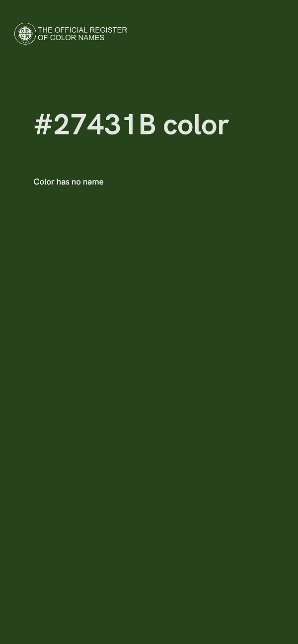 #27431B color image
