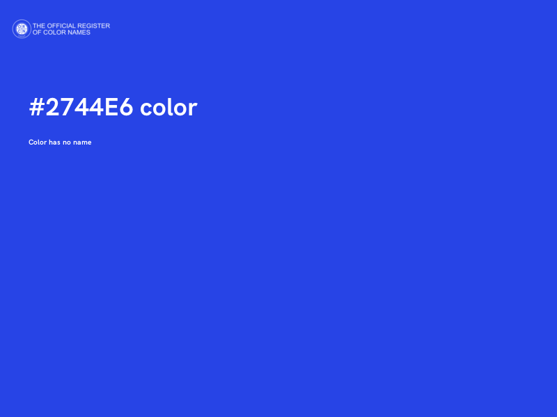 #2744E6 color image