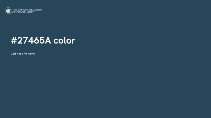 #27465A color image