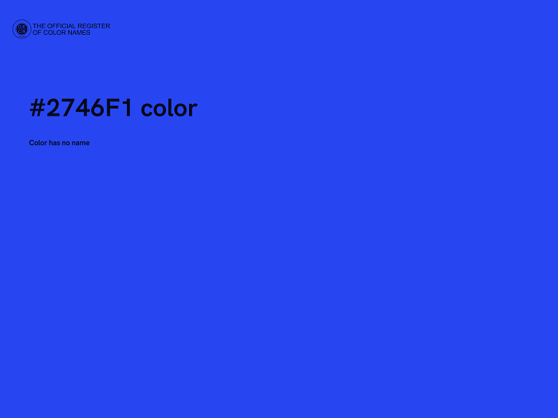 #2746F1 color image