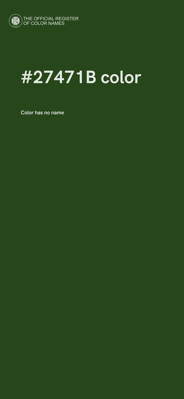 #27471B color image