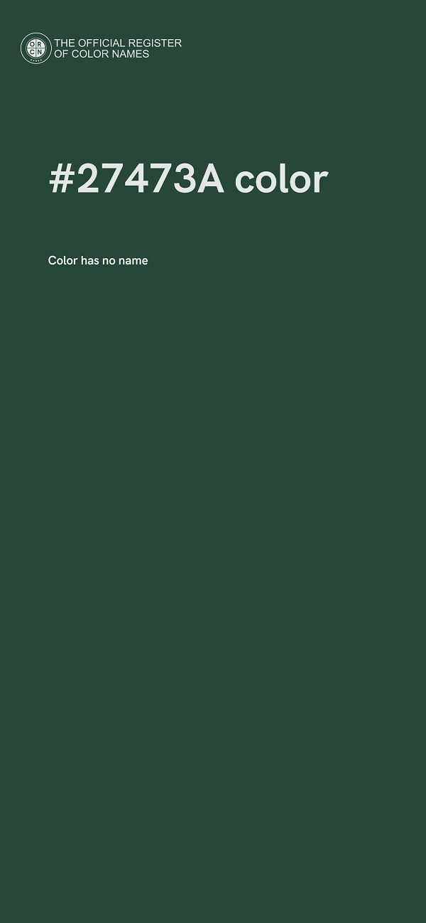 #27473A color image