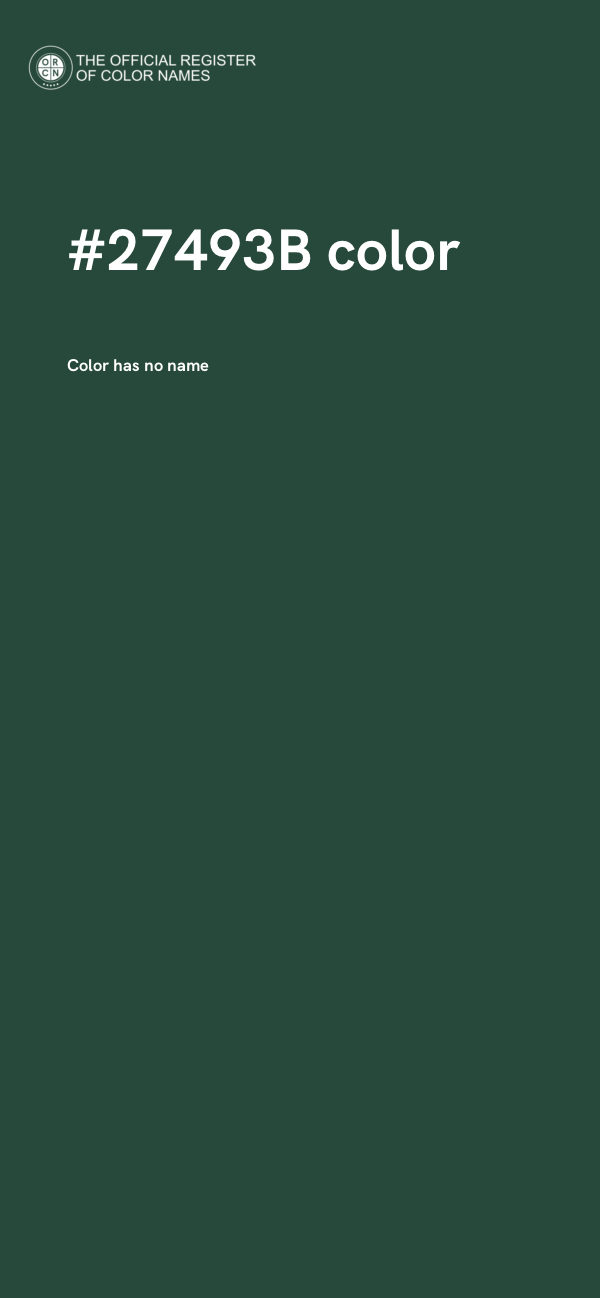#27493B color image