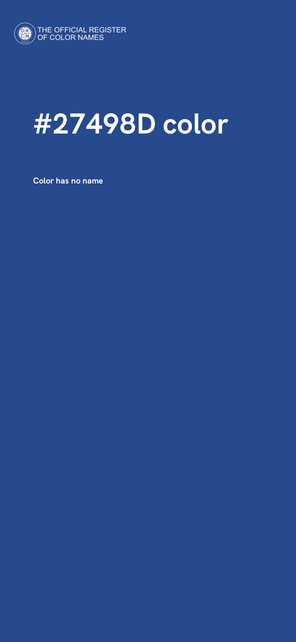 #27498D color image