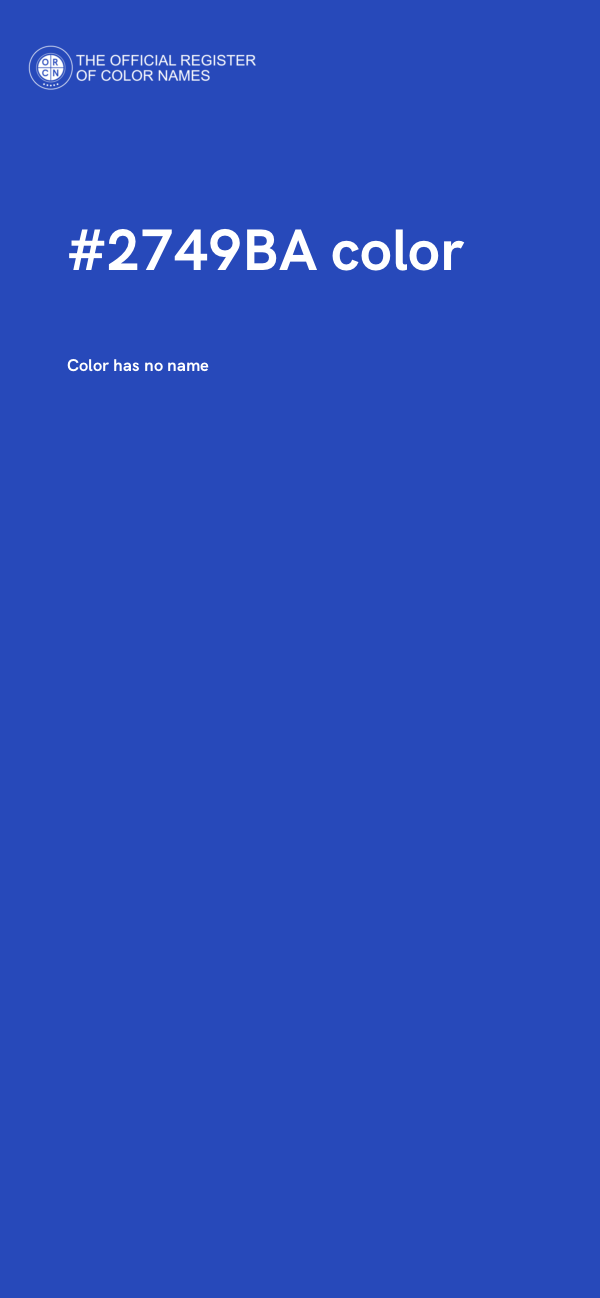#2749BA color image