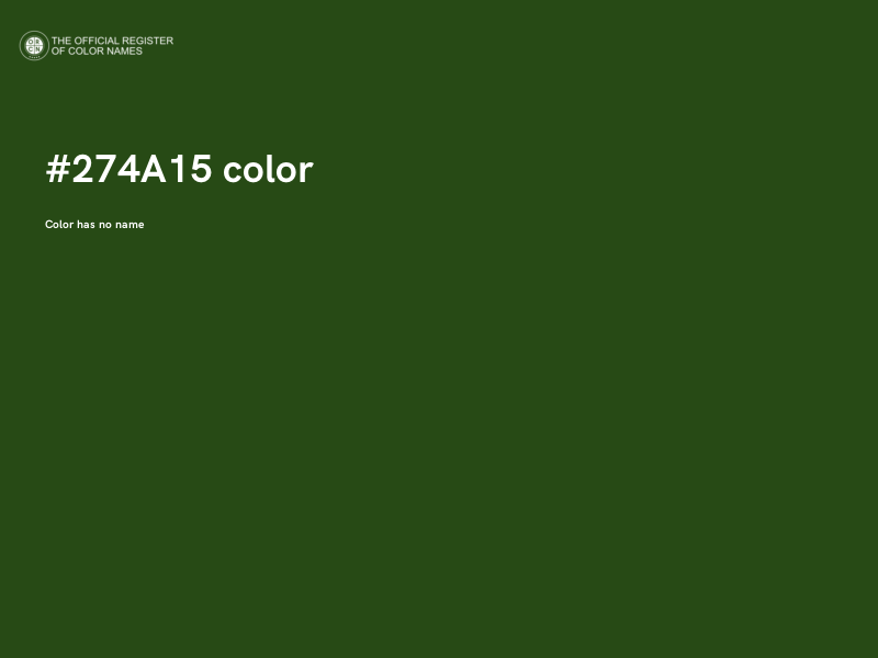#274A15 color image