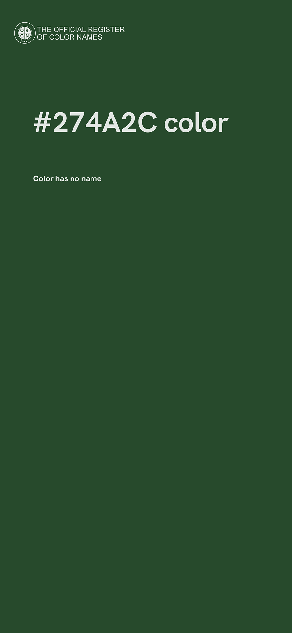 #274A2C color image