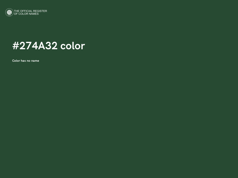 #274A32 color image
