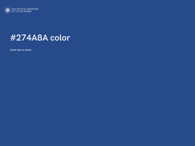 #274A8A color image