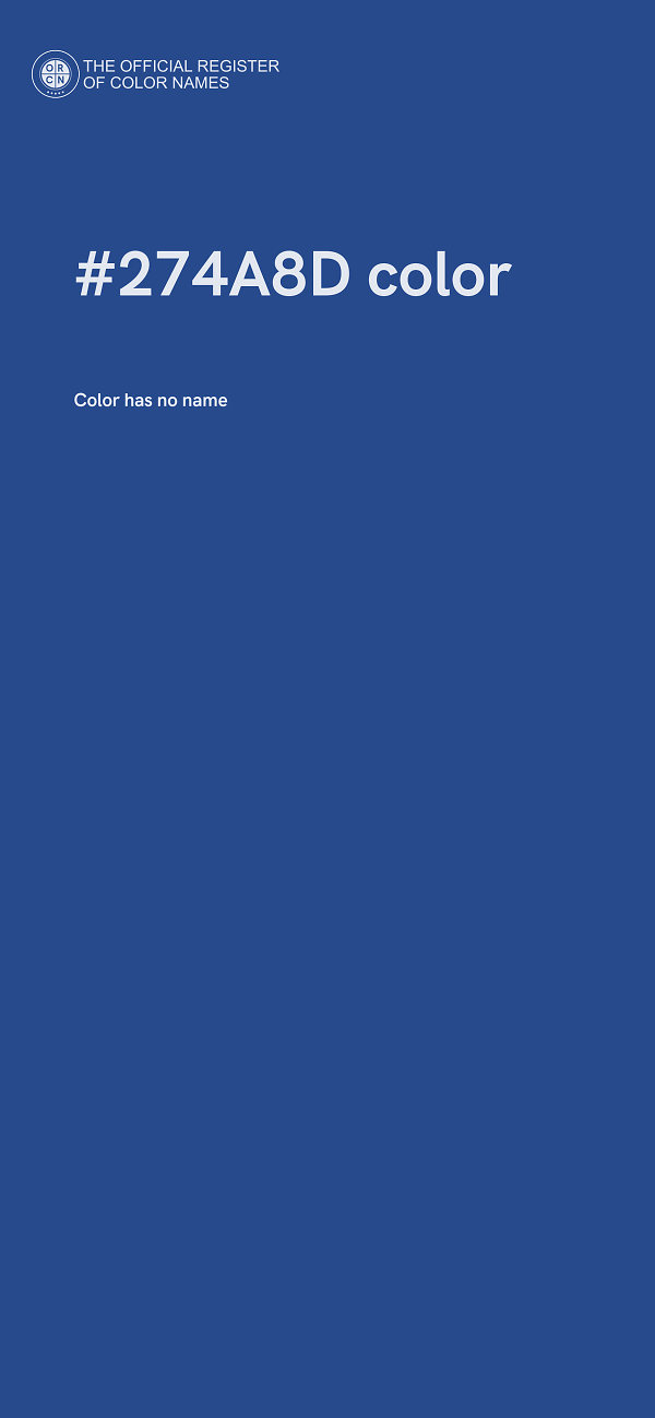 #274A8D color image