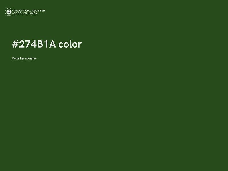 #274B1A color image