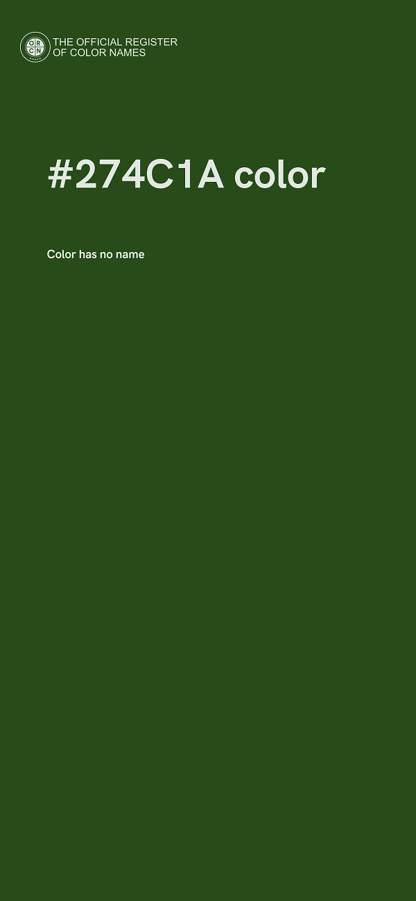 #274C1A color image