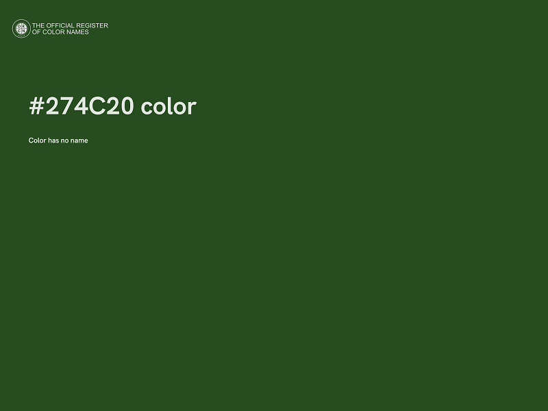 #274C20 color image