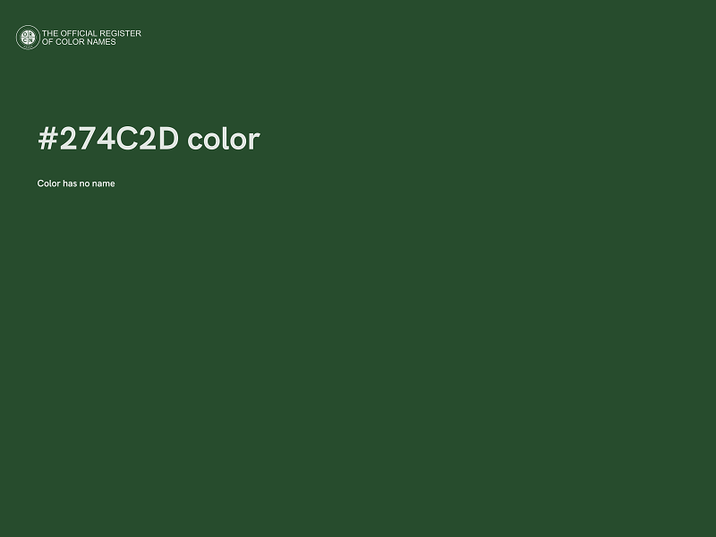 #274C2D color image