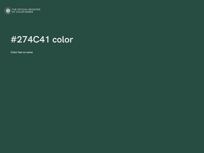 #274C41 color image